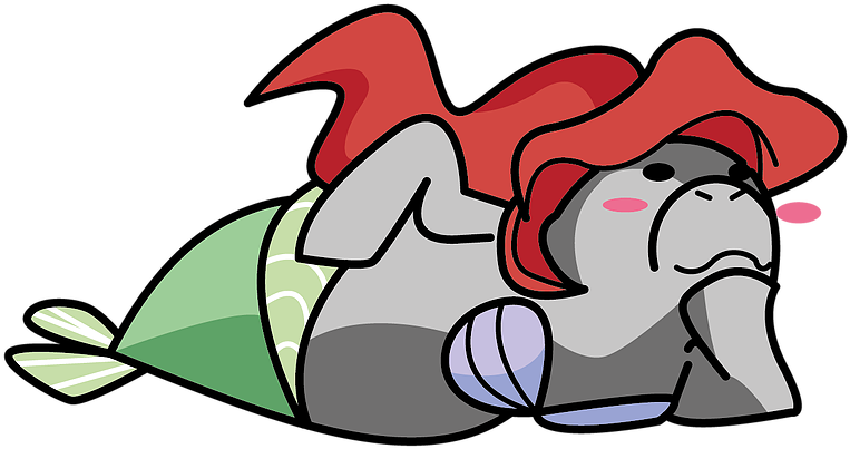 Little Mermaid Looking Manatee